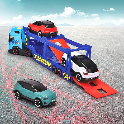 Buy Dickie Volvo Car Transporter Vehicle Playset 4Pcs | Yallatoys.com