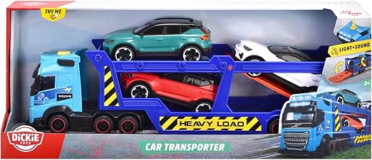 Buy Dickie Volvo Car Transporter Vehicle Playset 4Pcs | Yallatoys.com