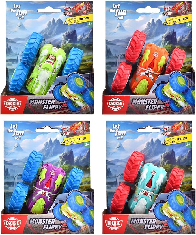 Buy DICKIE - MONSTER FLIPPY, 4-ASST. | Yallatoys.com
