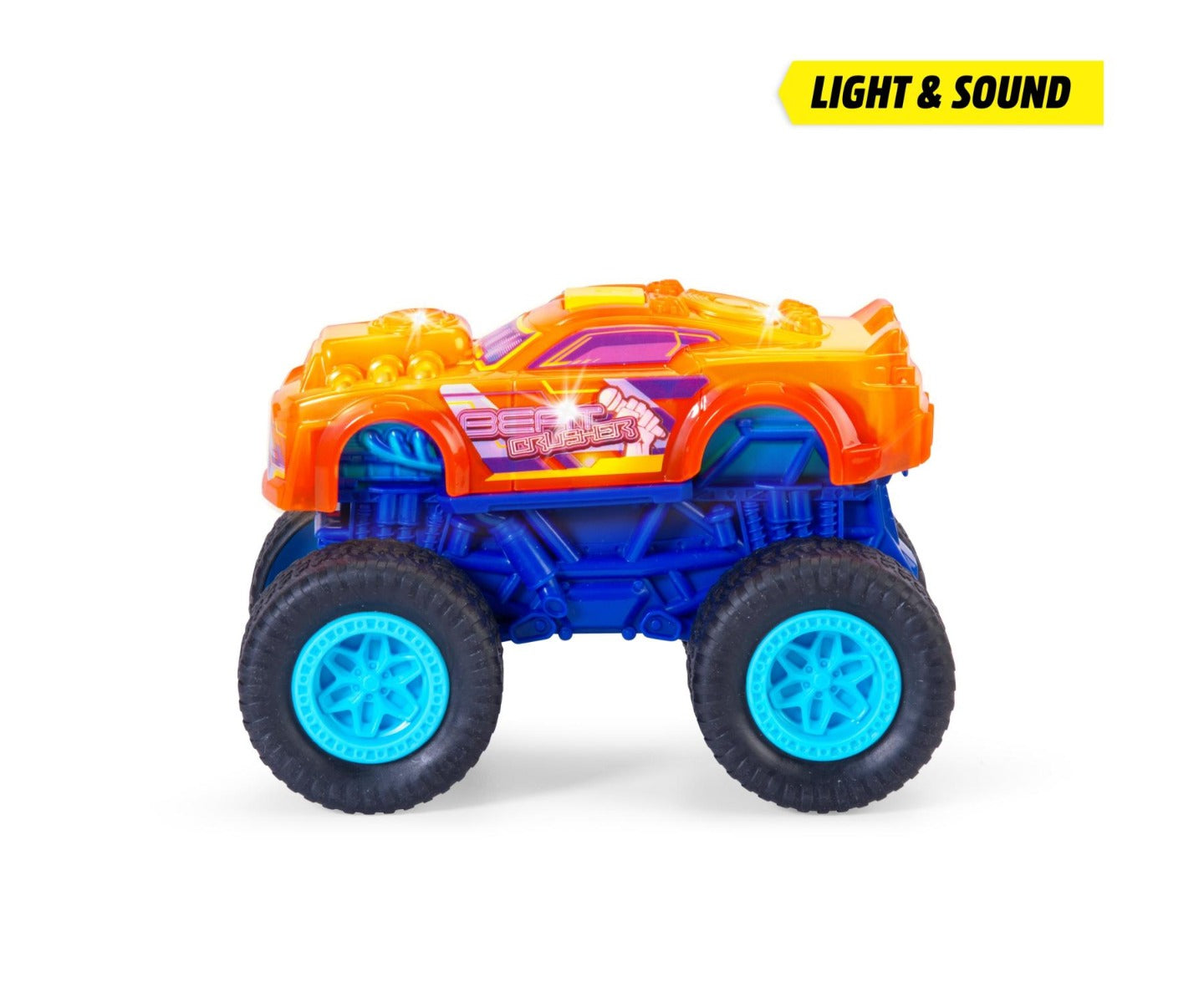 Buy Dickie Toys Beat Crusher Monster Truck With Light Change And Music | Yallatoys.com