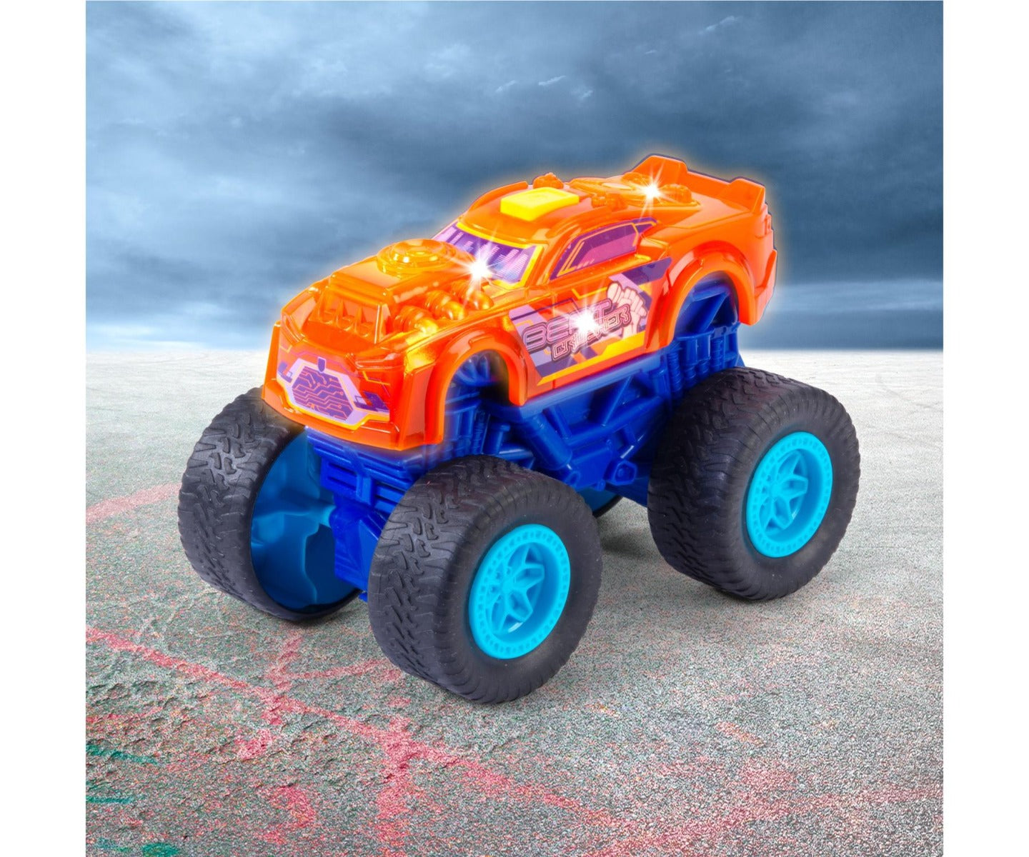 Buy Dickie Toys Beat Crusher Monster Truck With Light Change And Music | Yallatoys.com