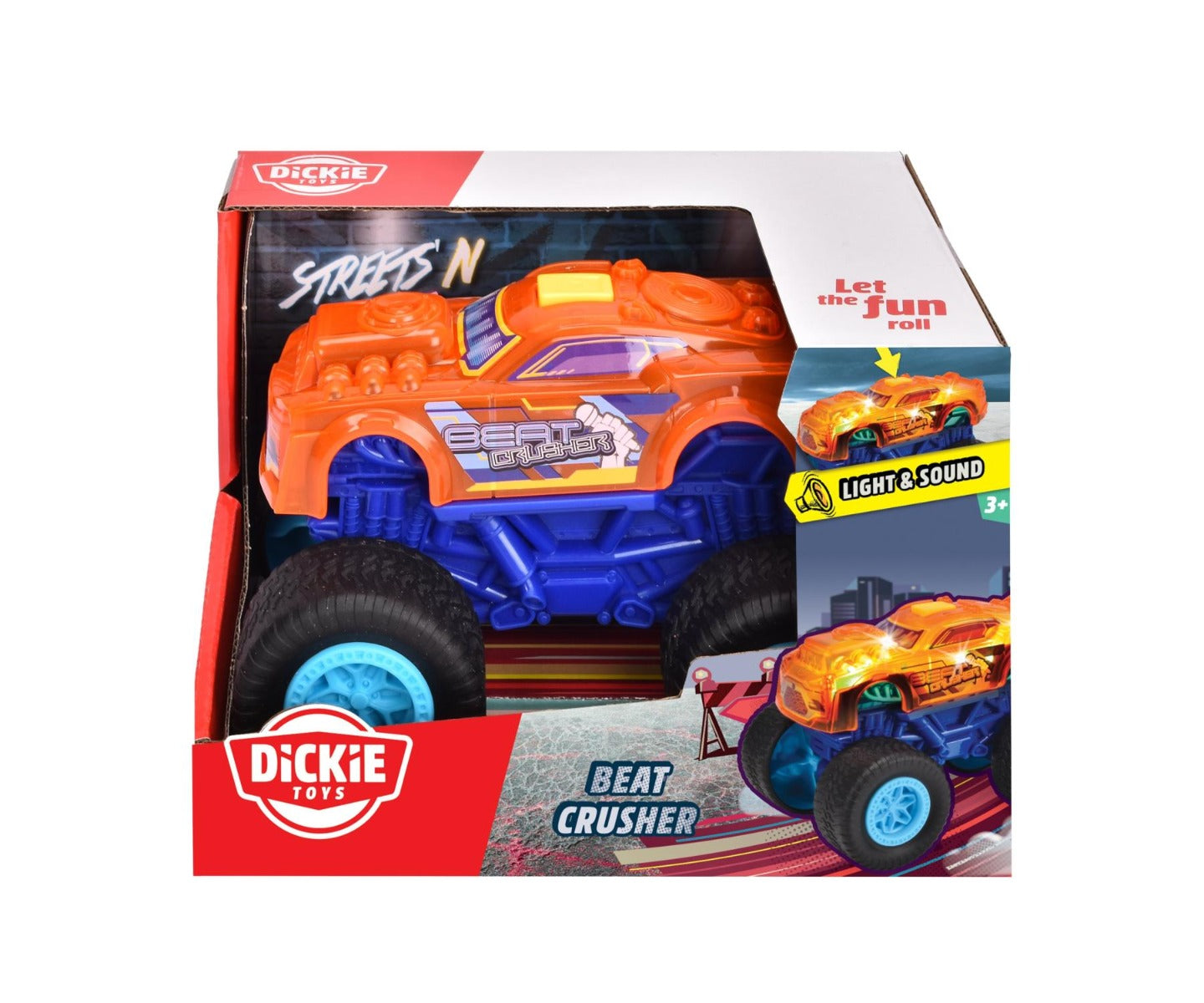 Buy Dickie Toys Beat Crusher Monster Truck With Light Change And Music | Yallatoys.com