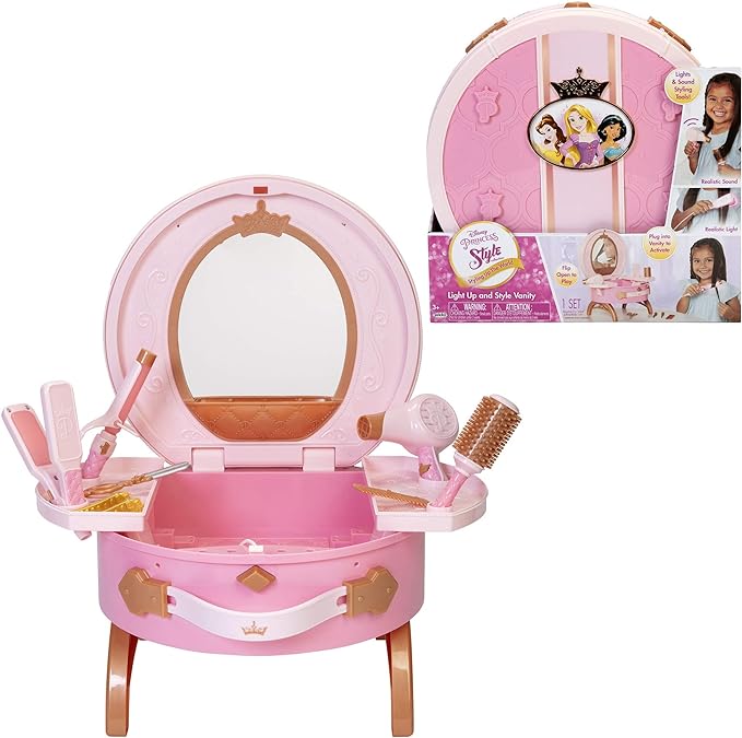 Buy Disney Princess Collection Light Up and Style Vanity | Yallatoys.com