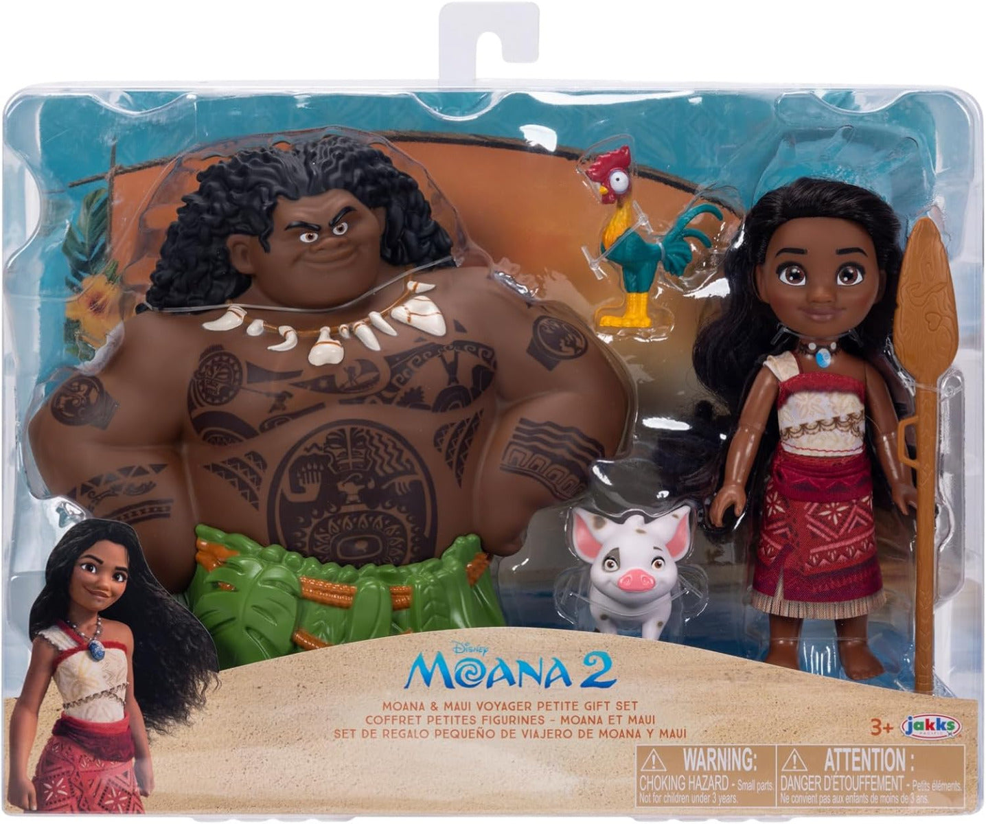 Buy Disney Moana 2 Moana & Maui 6inch Petite Doll Playset | Yallatoys.com