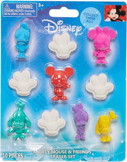 Buy Disney Impulse Eraser Packs Mickey Mouse Pack of 10 | Yallatoys.com