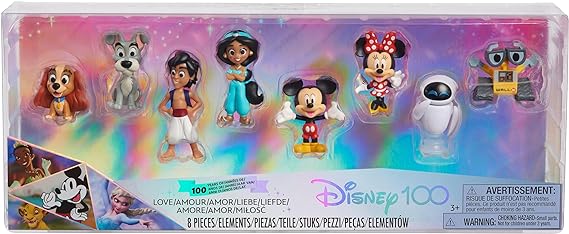 Buy Disney 100 Years of Love Celebration Collection Limited Edition 8-Piece Figure Pack | Yallatoys.com