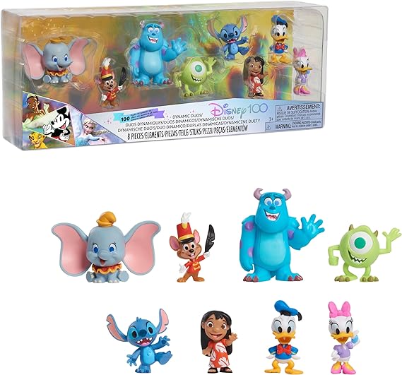 Buy Disney 100 Years of Dynamic Duos Celebration Collection Limited Edition 8-Piece Figure Pack | Yallatoys.com