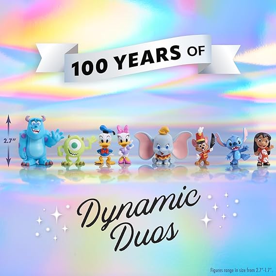 Buy Disney 100 Years of Dynamic Duos Celebration Collection Limited Edition 8-Piece Figure Pack | Yallatoys.com