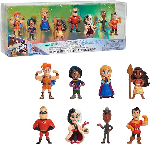 Buy Disney 100 Years of Relentless Pursuit Limited Edition 8-piece Figure Set | Yallatoys.com