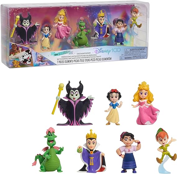 Buy Disney 100 Years of Enchantment Celebration Collection Limited Edition 7-piece Figure Pack | Yallatoys.com