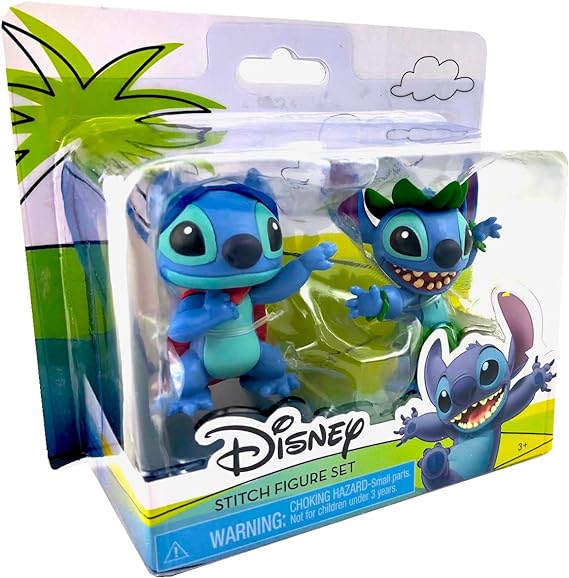 Buy Disney Superhero Stitch and Hula Stitch Figures Pack of 2 | Yallatoys.com