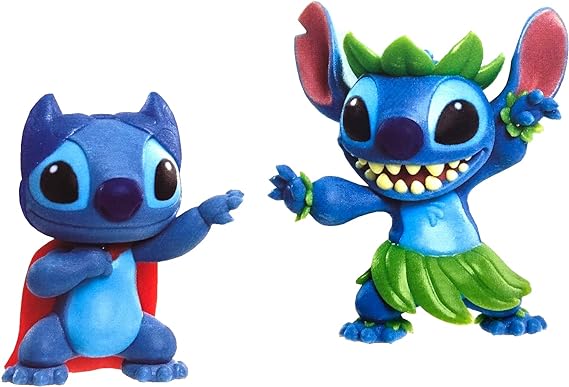 Buy Disney Superhero Stitch and Hula Stitch Figures Pack of 2 | Yallatoys.com