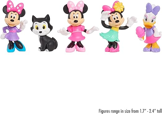 Buy Disney Minnie Mouse 5 Pack Mini Figure Set | Yallatoys.com