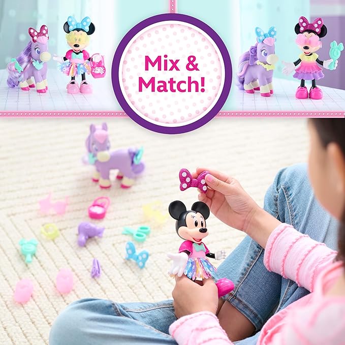 Buy Disney Minnie Mouse Groom And Glam Pony Set | Yallatoys.com
