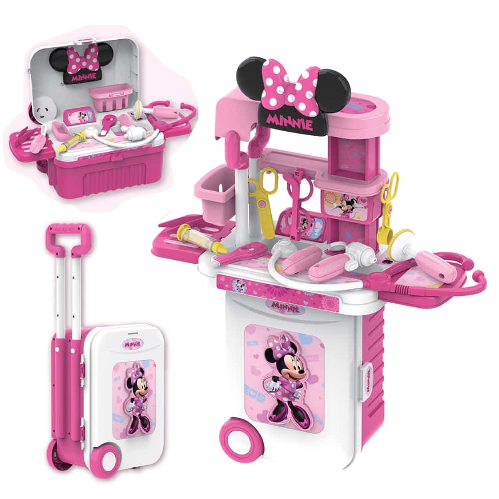 Buy Disney Minnie Mouse 3 in 1 Doctor Trolley Case | Yallatoys.com
