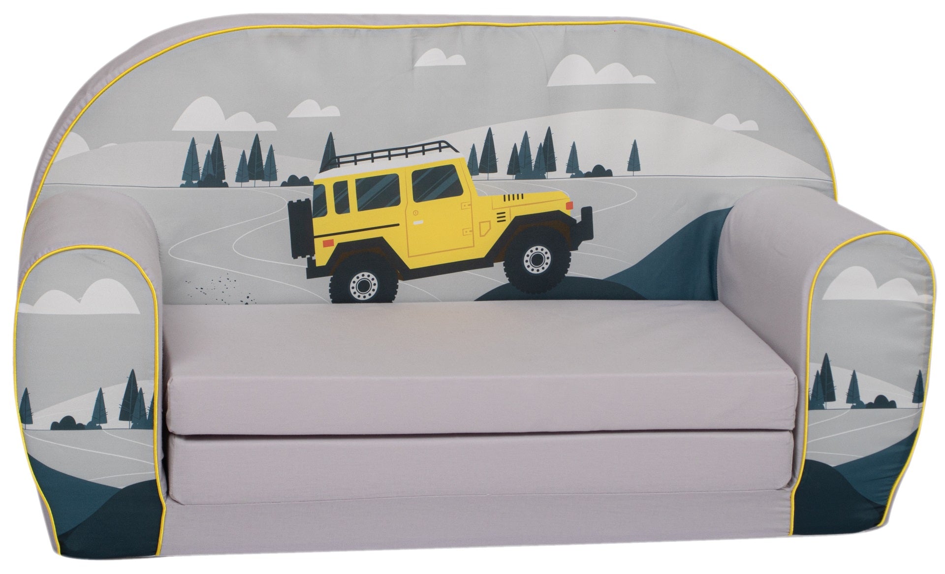 Buy Delsit Double Sofa Yellow Jeep | Yallatoys.com