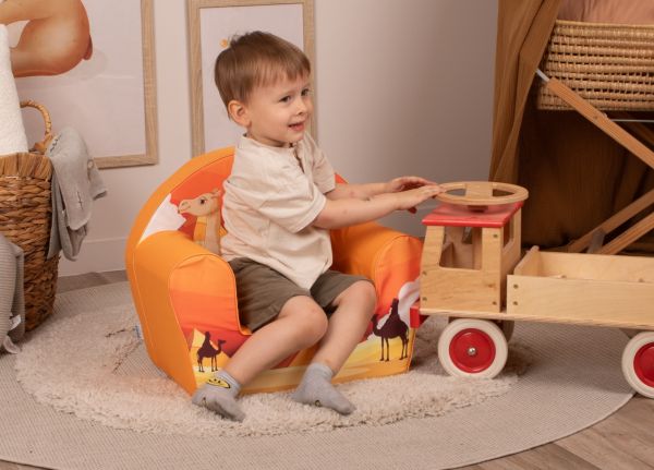 Buy Delsit Arm Chair Camel | Yallatoys.com
