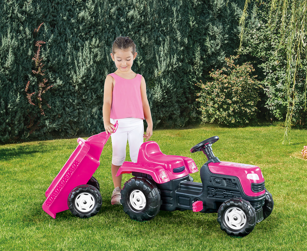 Buy Dolu Unicorn Tractor with Pedal Trailer | Yallatoys.com
