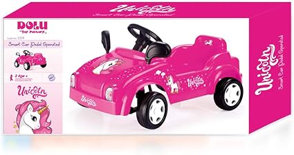 Buy Dolu Pedal Powered Unicorn Pink Race Car | Yallatoys.com