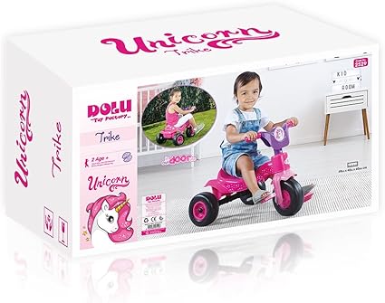 Buy Dolu Unicorn Kids Pedal Trike Pink | Yallatoys.com