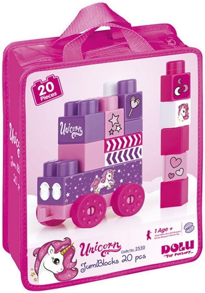 Buy Dolu Unicorn with Bag Mega Block Pack of 20 | Yallatoys.com