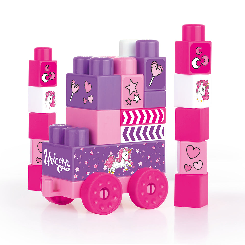 Buy Dolu Unicorn Mega Blocks 25 Pcs In Printed Box | Yallatoys.com