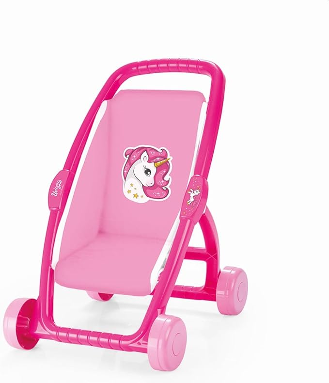 Buy Dolu Baby Doll Stroller Pink Unicorn Theme | Yallatoys.com