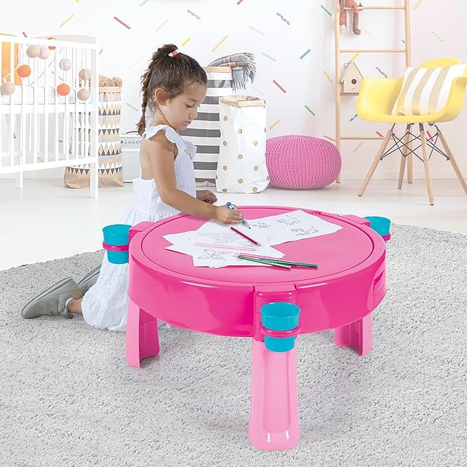 Buy Dolu Unicorn Water And Sand Activity Table Pink | Yallatoys.com