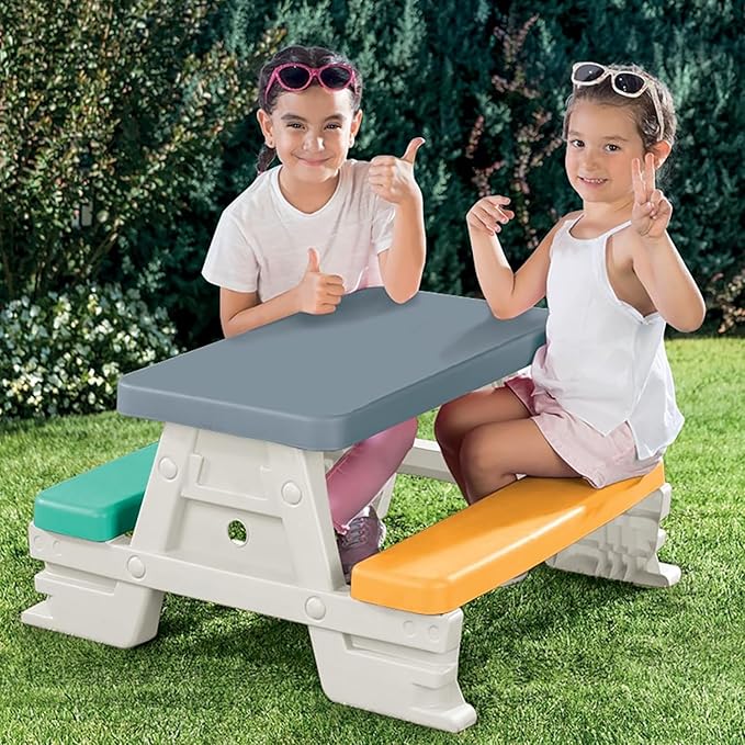 Buy Dolu Picnic Table For 4 White | Yallatoys.com
