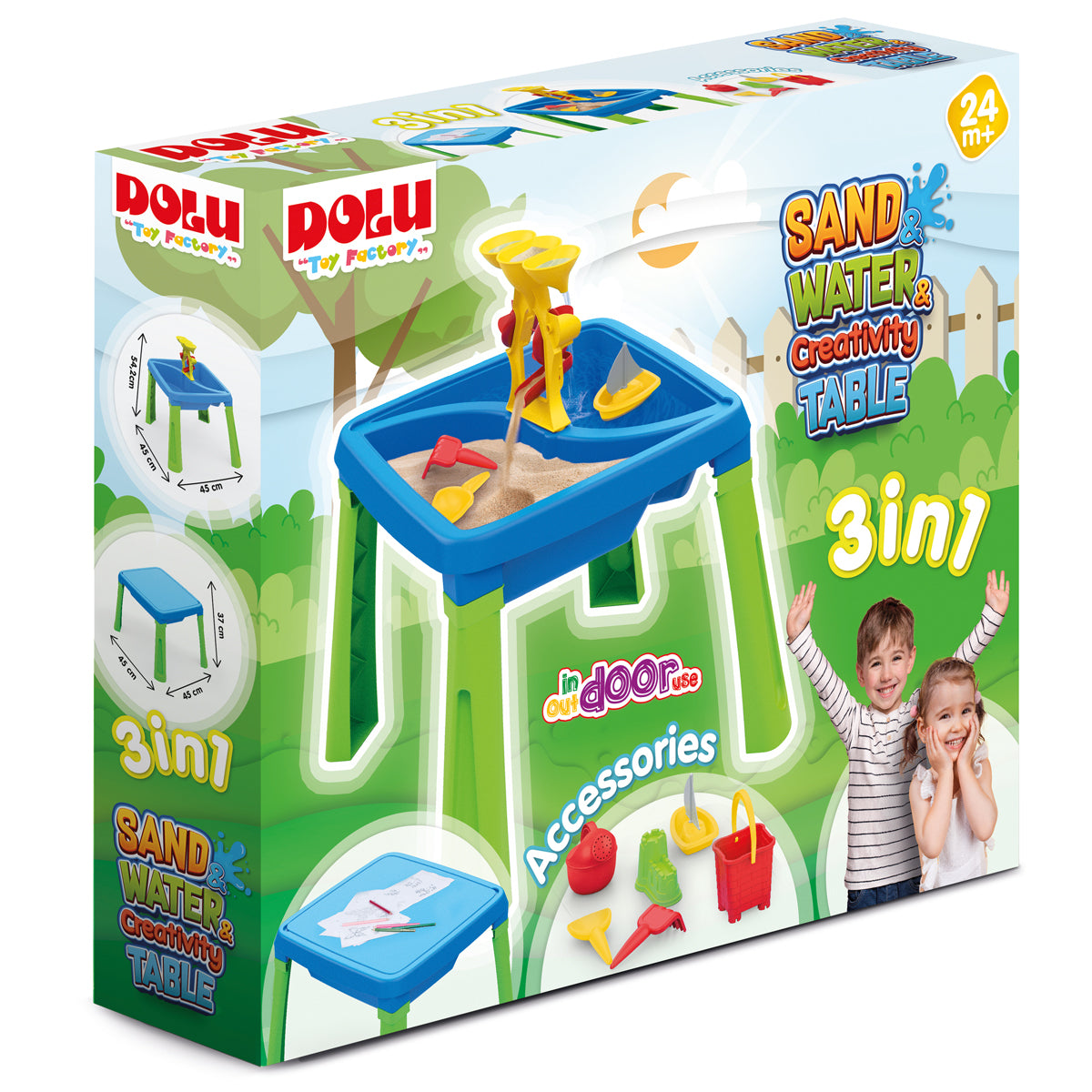 Buy Dolu Sand and Water 3in 1 Creativity Table | Yallatoys.com