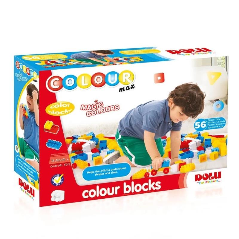 Buy Dolu Colour Blocks 56pcs In A Box | Yallatoys.com
