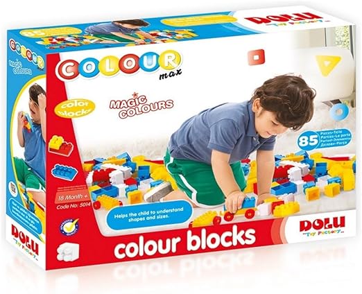 Buy Dolu Colorful Toy Blocks 85pcs | Yallatoys.com