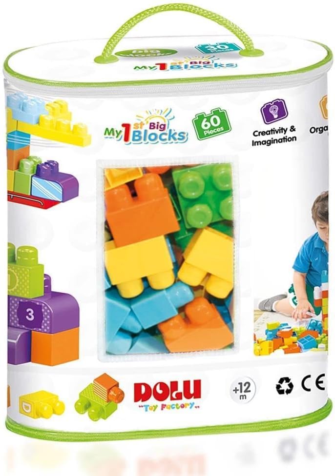 Buy Dolu My First Big Blocks Construction Brick Bag 60pcs | Yallatoys.com