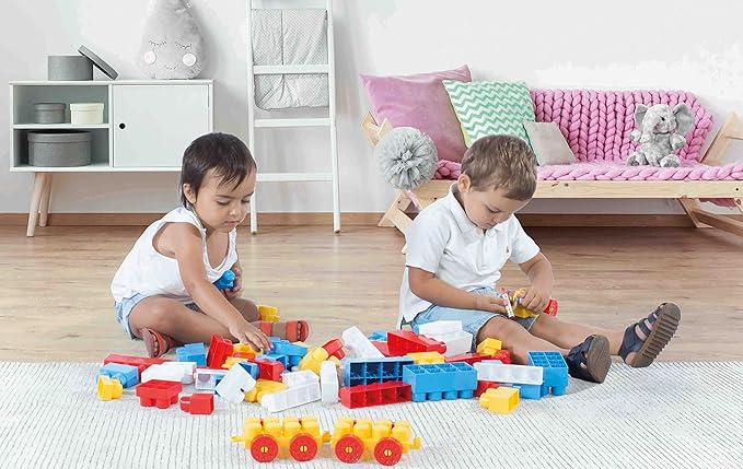 Buy Dolu Toy Factory Train JumBlocks 50 Pieces | Yallatoys.com