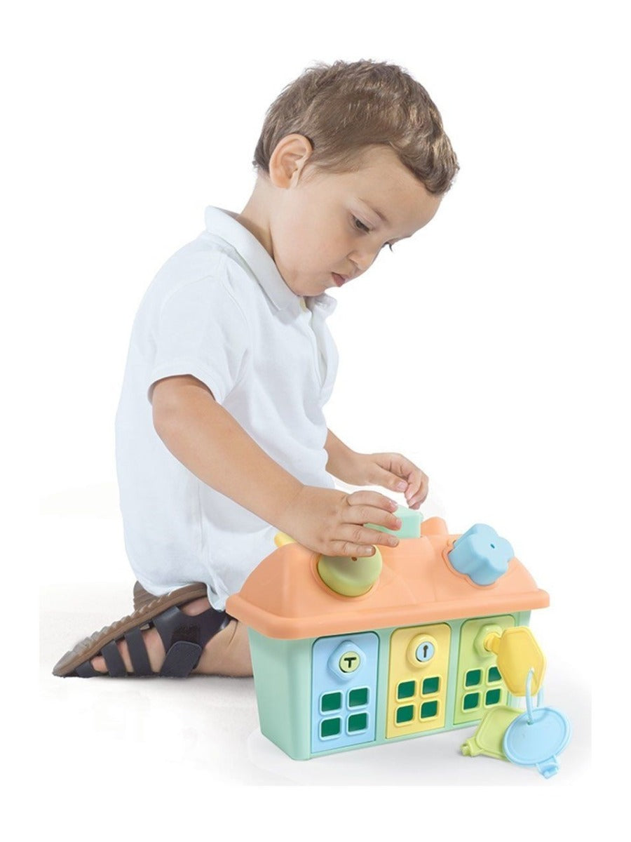 Buy Dolu Shape Sorter House with Lockable Door | Yallatoys.com