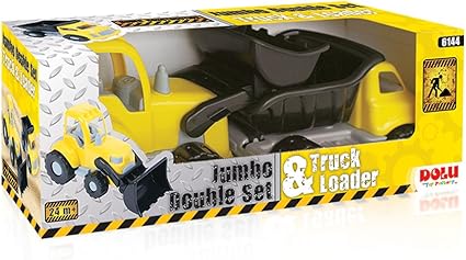 Buy Dolu Jumbo Construction Dumper Truck And Loader Set | Yallatoys.com