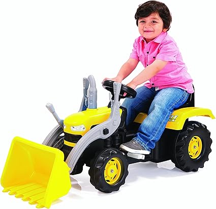 Buy Dolu Pedal Tractor With Excavator Scoop Yellow | Yallatoys.com