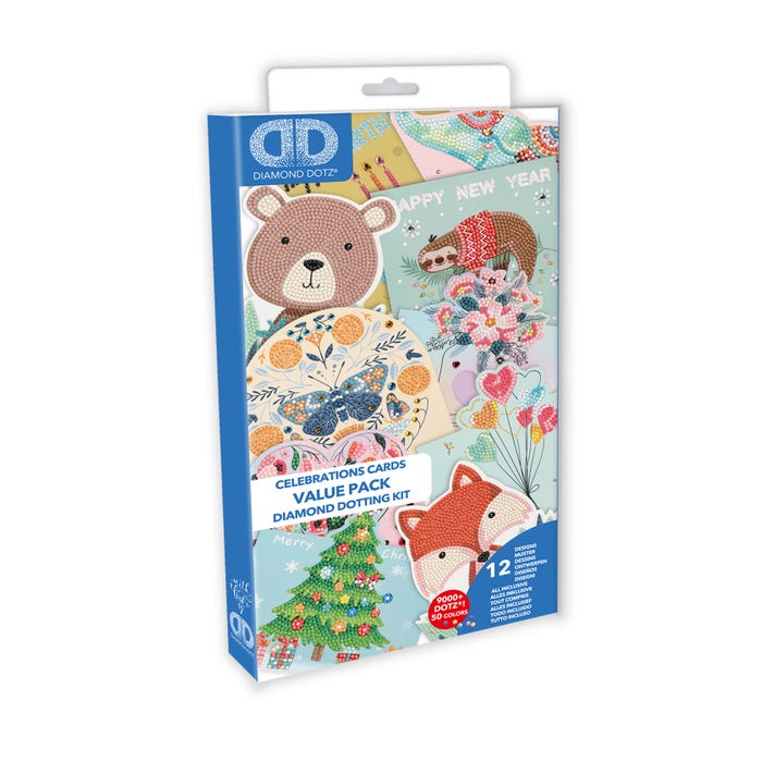 Buy Diamond Dotz Greeting Cards Variety Value Pack 12 Cards (Sold Separately Subject To Availability) | Yallatoys.com