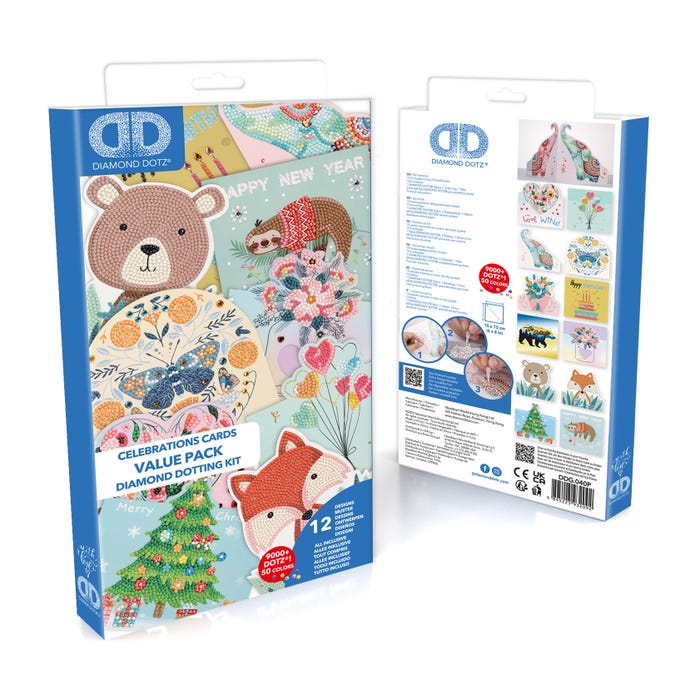 Buy Diamond Dotz Greeting Cards Variety Value Pack 12 Cards (Sold Separately Subject To Availability) | Yallatoys.com
