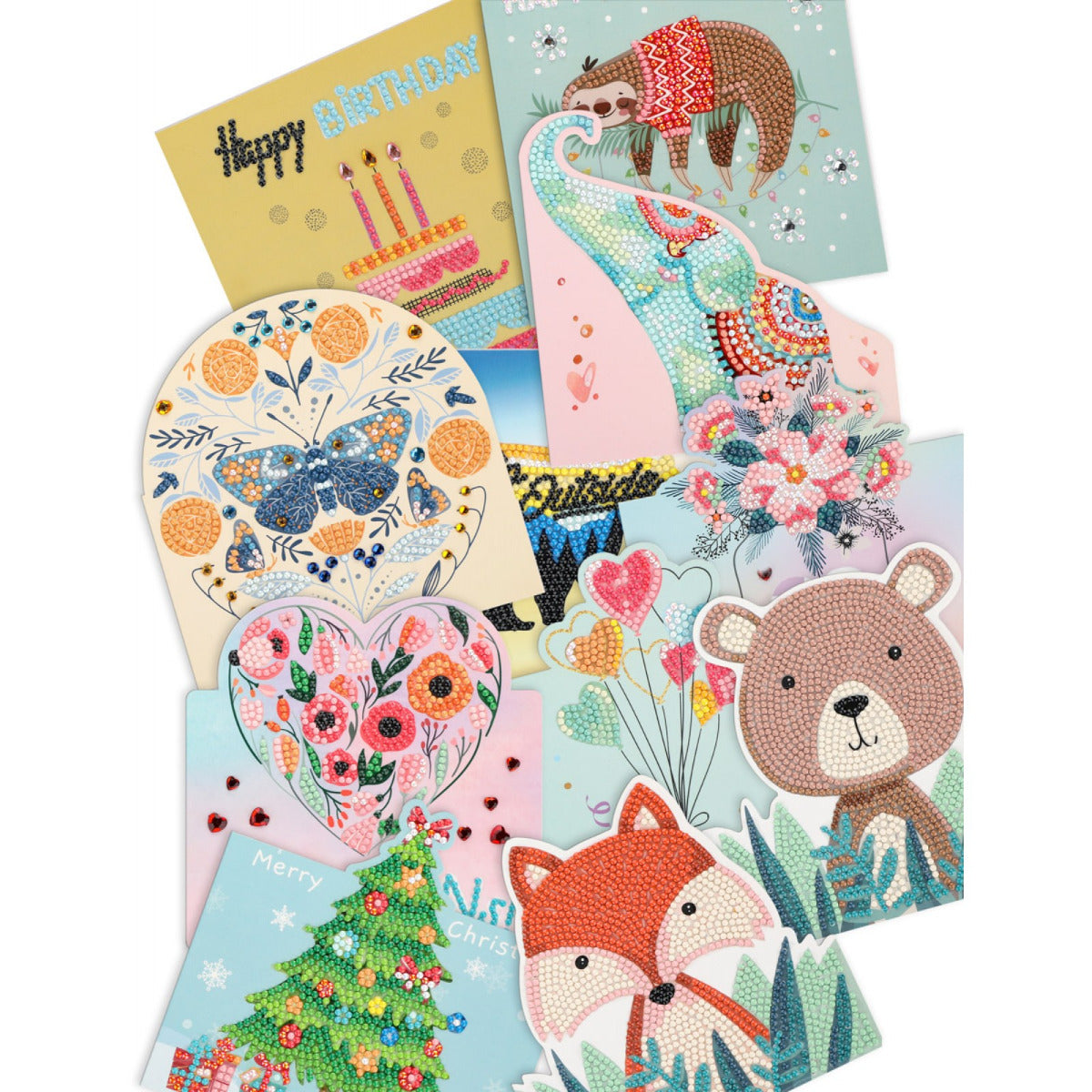 Buy Diamond Dotz Greeting Cards Variety Value Pack 12 Cards (Sold Separately Subject To Availability) | Yallatoys.com