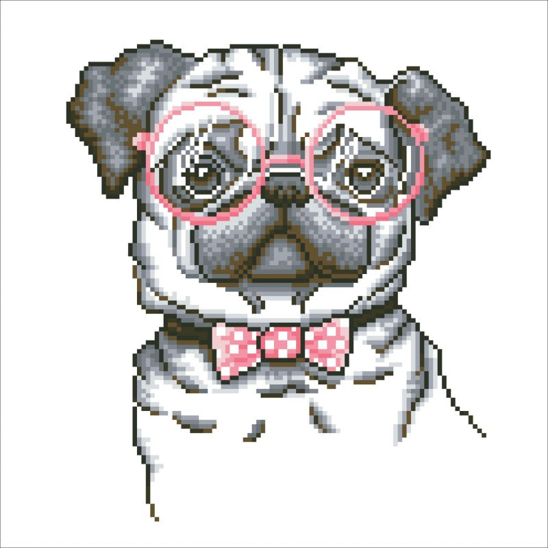 Buy Diamond Dotz Hug A Pug With Frame | Yallatoys.com