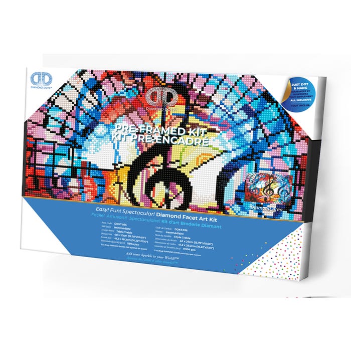 Buy Diamond Dotz Triple Treble With Frame | Yallatoys.com