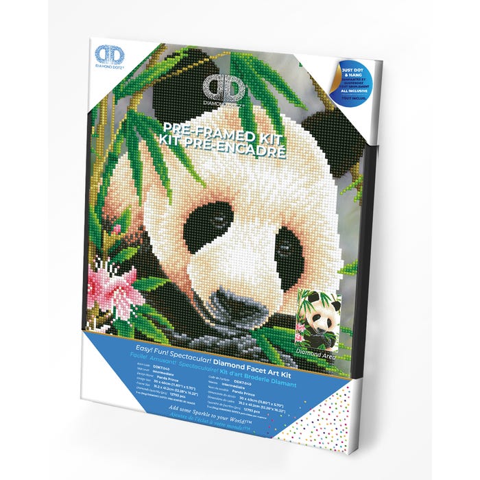 Buy Diamond Dotz Panda Prince With Frame | Yallatoys.com