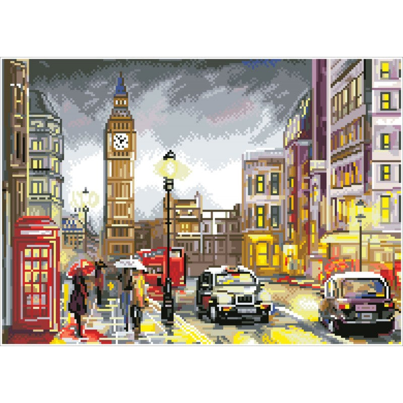 Buy Diamond Dotz London Scene Pre Framed Kit | Yallatoys.com