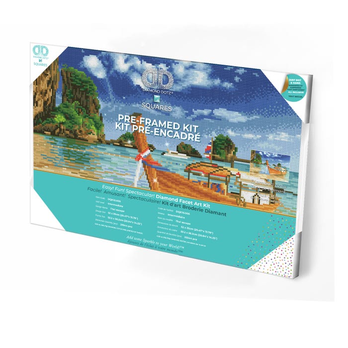 Buy Diamond Dotz Thai Escape Pre Framed Kit | Yallatoys.com