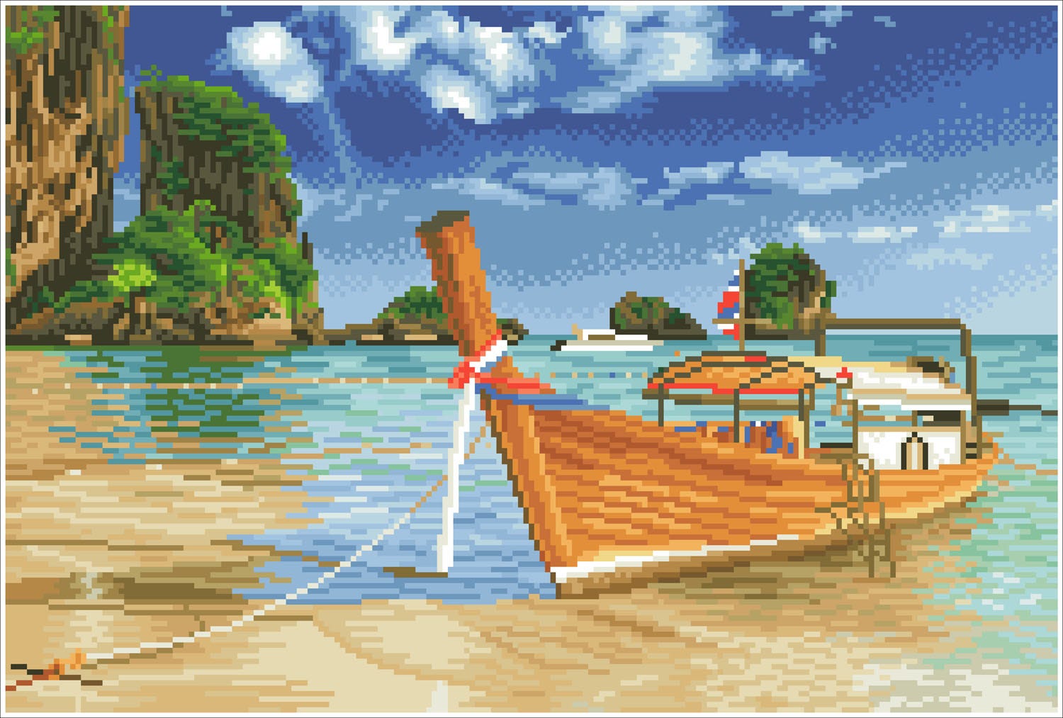 Buy Diamond Dotz Thai Escape Pre Framed Kit | Yallatoys.com