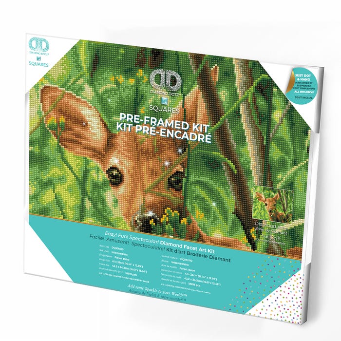 Buy Diamond Dotz Forest Babe Pre Framed Kit | Yallatoys.com