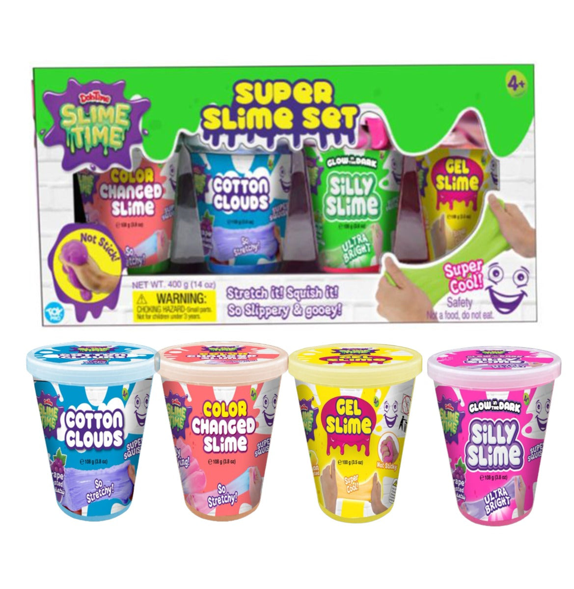 Buy Dohtime Slimetime Superset Slime 4pcs | Yallatoys.com