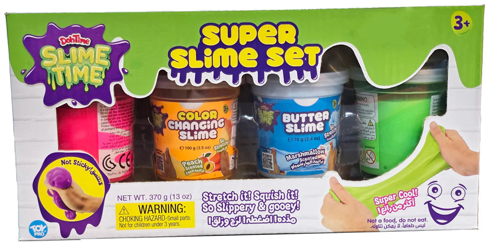 Buy DohTime Slimetime Super Slime Set Version2 Pack of 4 (Sold Separately Subjected to Availability) | Yallatoys.com