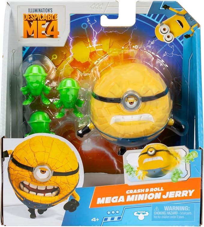 Buy Minions Despicable Me 4 Crash and Roll Mega Jerry Action Figure  | Yallatoys.com